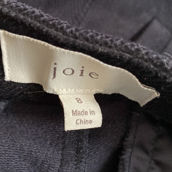 Joie dark navy stretch corduroy wide leg slacks pants trousers 8 - Picture 5 of 10